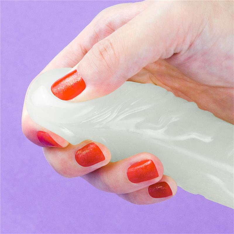 Dildo Doble Lumino 145 Luz Azul