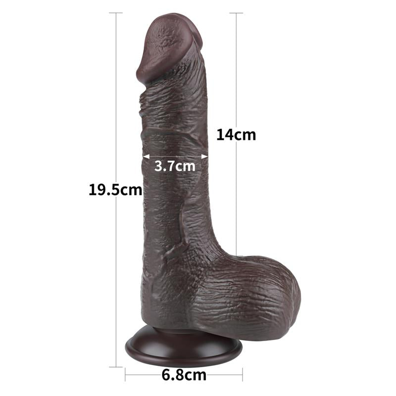 Dildo Dual Layer Piel Deslizante 75