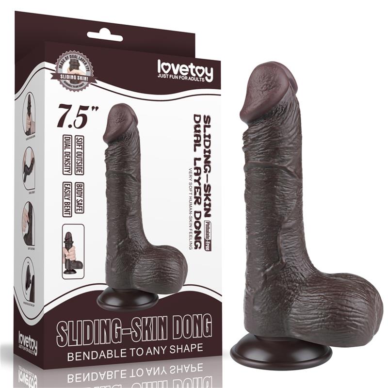 Dildo Dual Layer Piel Deslizante 75