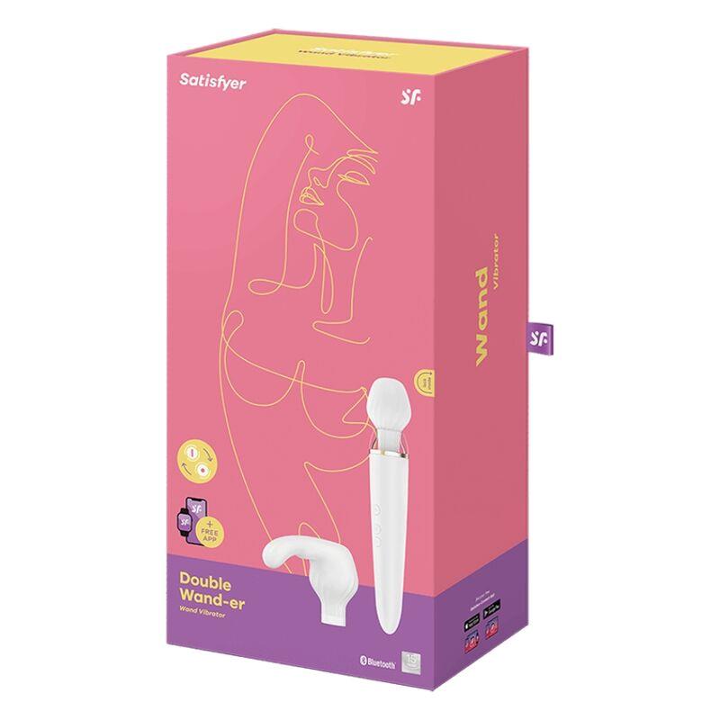 Masajeador Double Wand er con APP Blanco