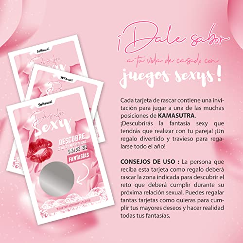 SoKawaï - Desafío Sexy - 7 Tarjetas rasca y GANA (AM416) | Un Juego Sexy y Divertido para animar tu Vida Amorosa