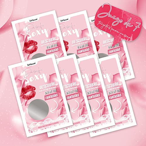 SoKawaï - Desafío Sexy - 7 Tarjetas rasca y GANA (AM416) | Un Juego Sexy y Divertido para animar tu Vida Amorosa