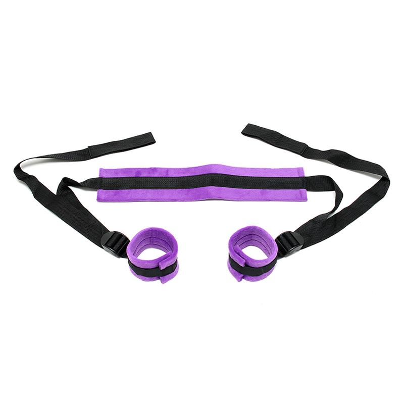 Rimba Bondage Play Set de Ataduras Ajustables Color Purpura