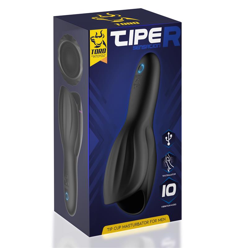 Tiper Copa Masturbadora para el Pene Silicona USB