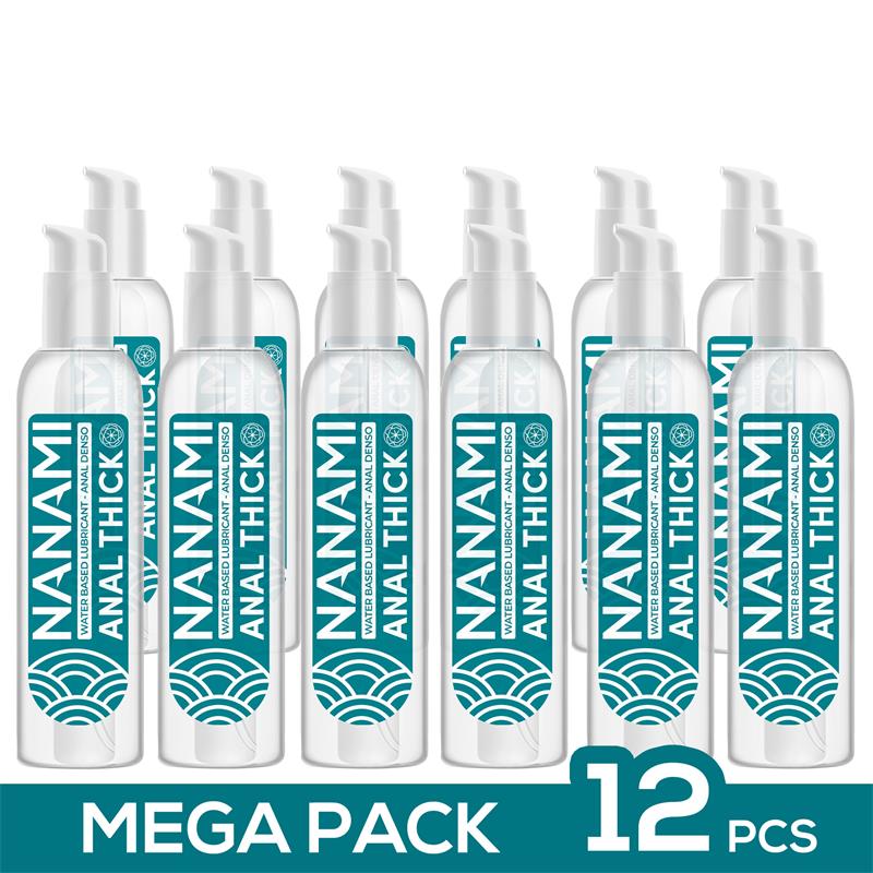 Pack de 12 Lubricante Anal Base Agua Alta Densidad 150 ml