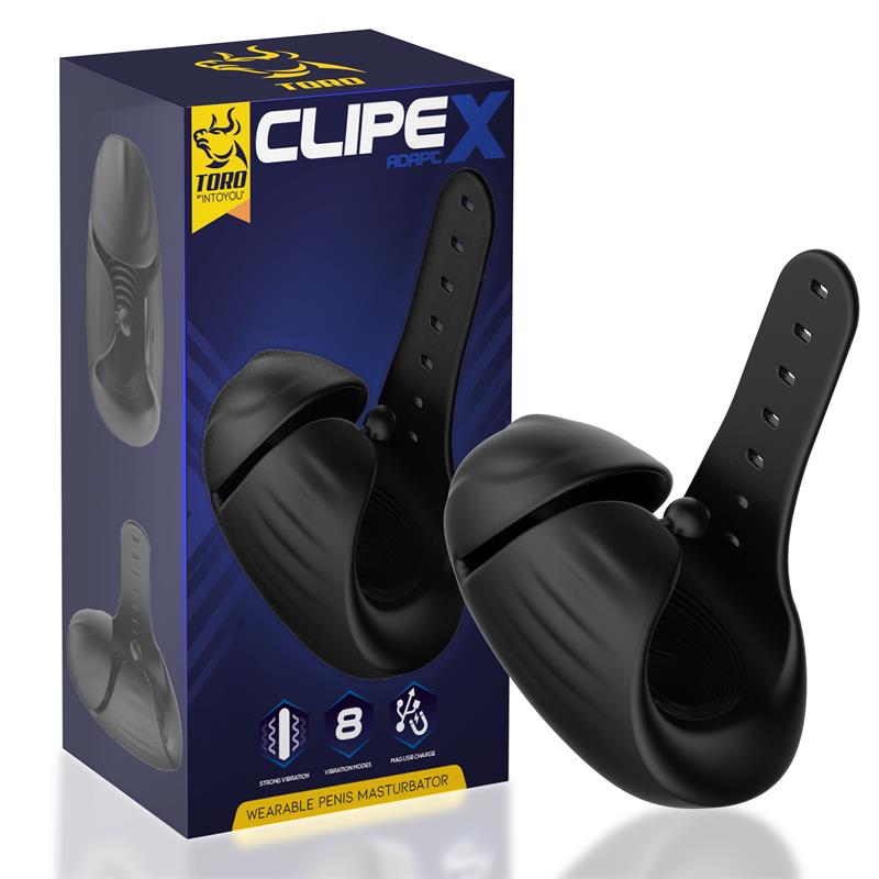 Clipex Masturbador Masculino Ajustable con Sistema de Clip Silicona Premium USB Magnetico