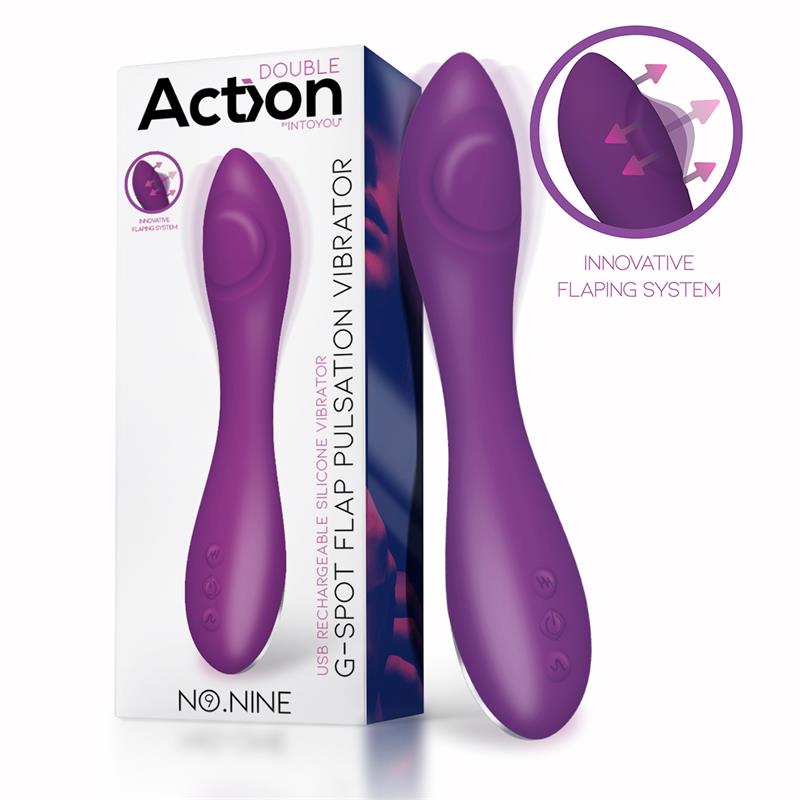 No Nine Vibrador Punto G Funcion de Pulsacion USB Magnetico Silicona