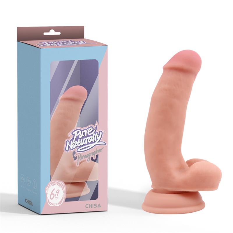 Pornographer Dildo Realista Silicona Liquida Dual Density 176 cm