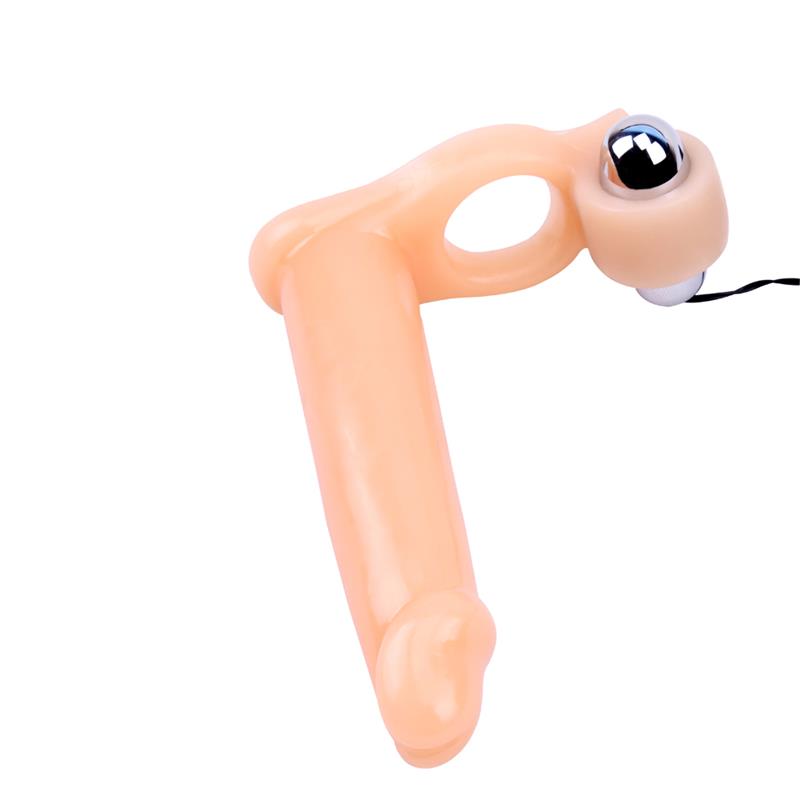 Funda para el Pene con Vibracion 155 cm Natural