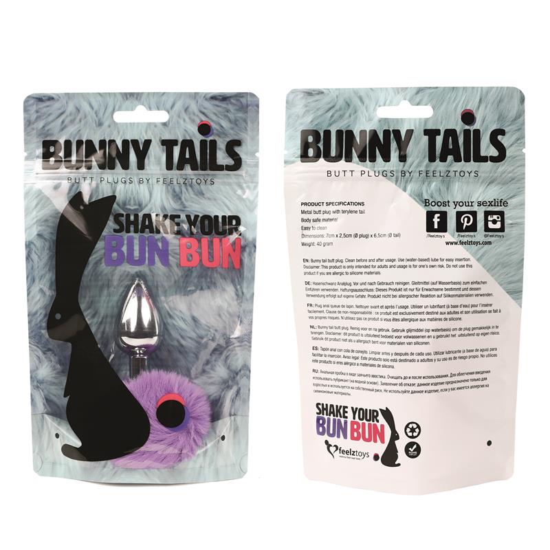 Bunny Tail Plug Anal con Cola Purpura