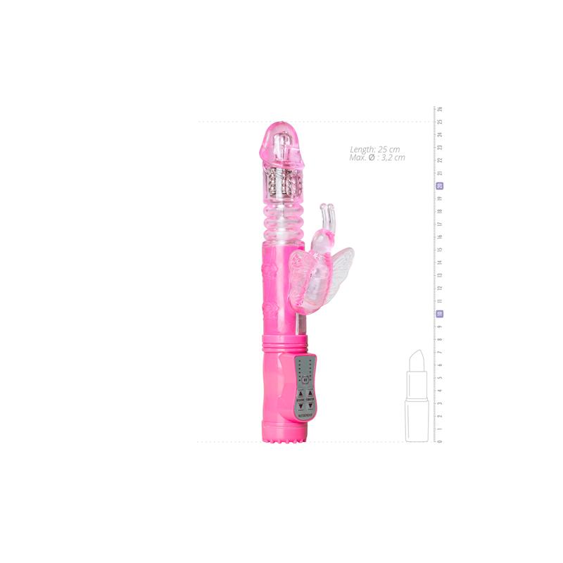 Vibrador de Conejito Mariposa Rosa