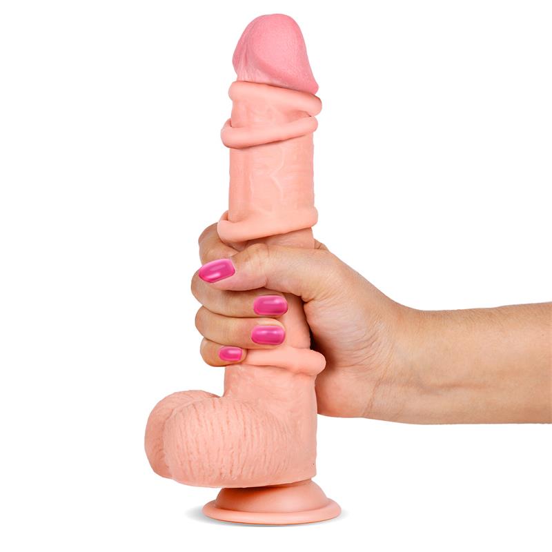 Slidy Dildo Realista Dual Layer Retractil y Orientable 9