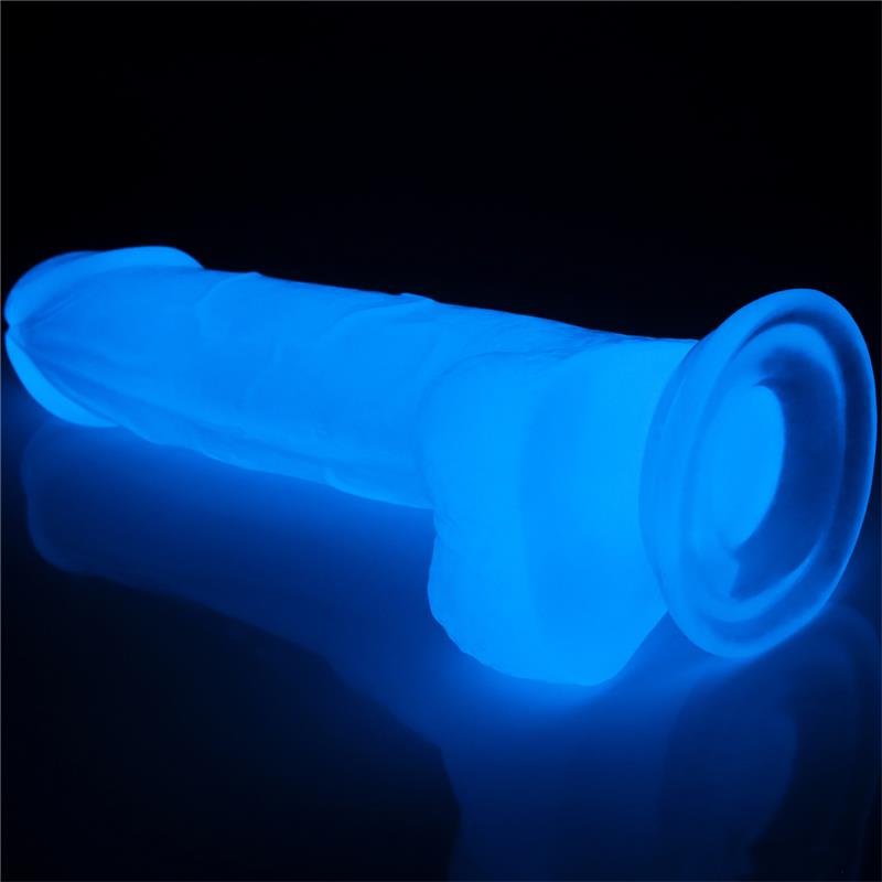 Dildo Lumino 75 Luz Azul