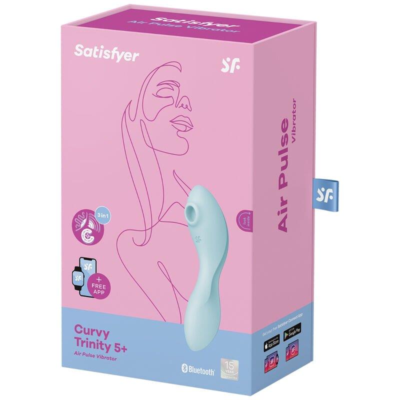 Curvy Trinity 5 con APP Satisfyer Connect Azul