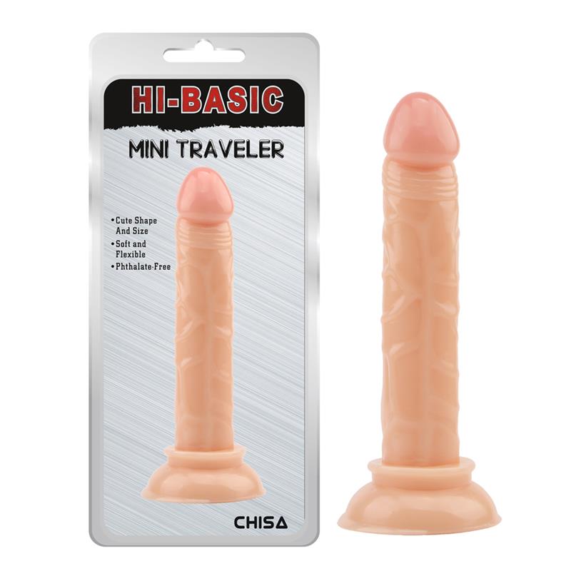 Dildo Mini Traveler 14 x 25 cm Natural