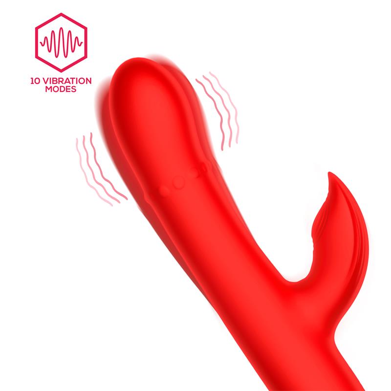 Divya Vibrador con Aro de Bolas Internas Up and Down y Pulsacion 3 Motores Independientes USB