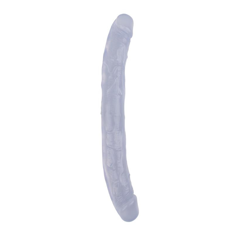 Dildo Doble Hi Rubber 128 Transparente