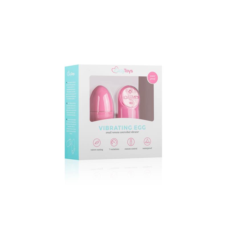 Huevo Vibrador Control Remoto Rosa