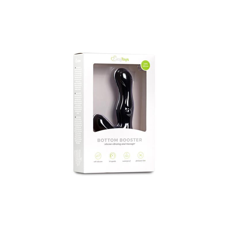 Vibrador Anal Estimulador Perineo Silicona Negro