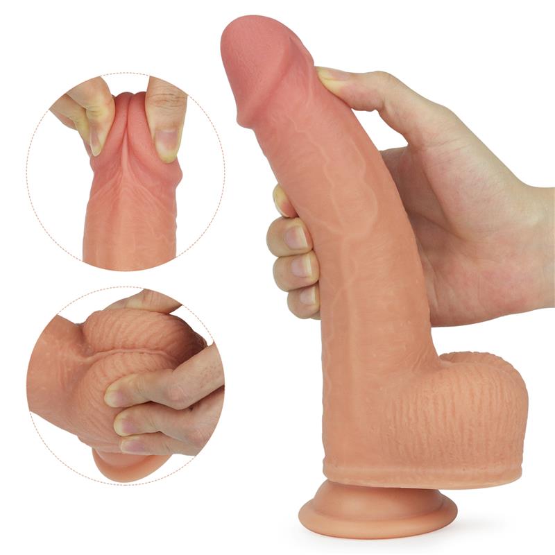 Dildo Nature Cock con Vibracion y Rotacion Anthony Natural