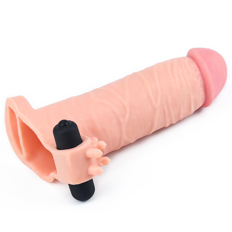 Funda para el Pene con Vibracion Add 2 Pleasure X Tender Natural