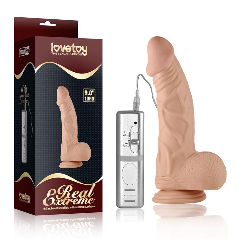 Dildo Real Extreme Dildo con Vibracion 9 Natural