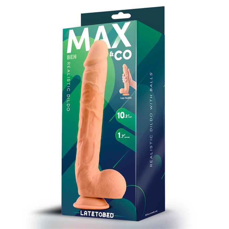 Ben Dildo Realista con Testiculos 102 Natural