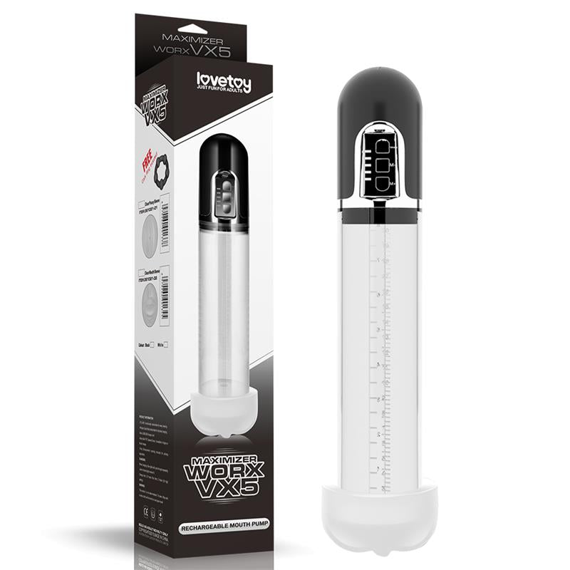 Bomba para el Pene Automatica Maximizer Worx VX5 USB Vagina