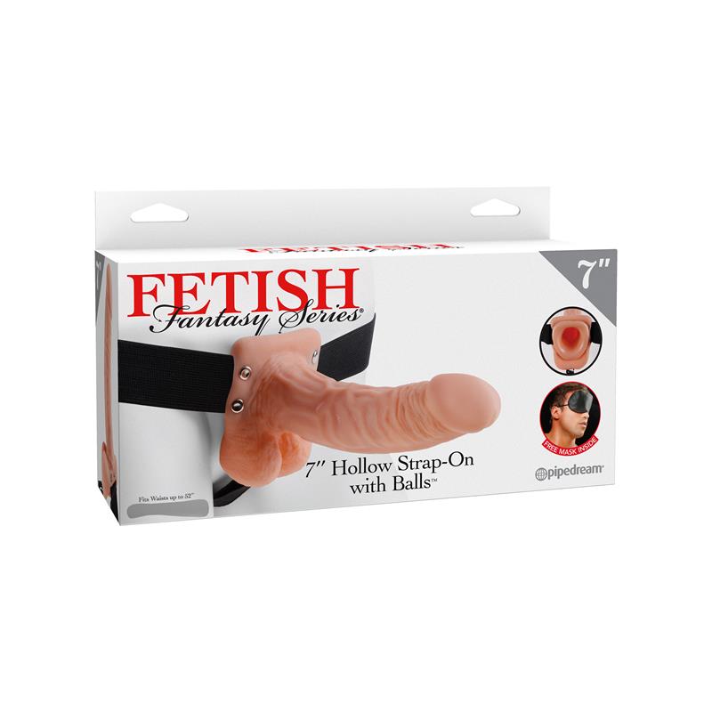 Fetish Fantasy Series Arnes con Hueco y Testiculos de 177 cm Color Natural