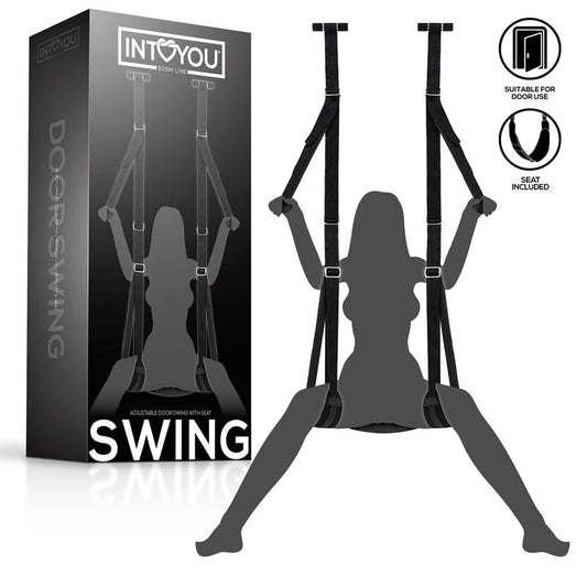 Adjustable Door Swing with Legs Support Seat