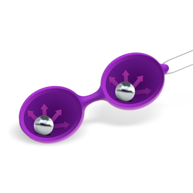 Misha Bola de Kegel Doble Silicona Purpura