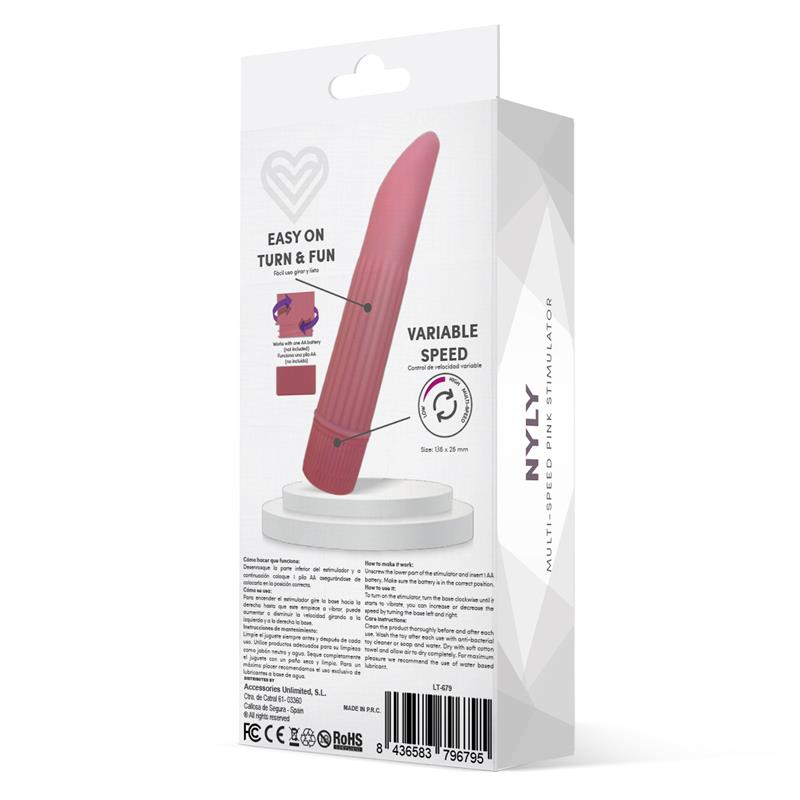 Nyly Estimulador Multi Velocidad Rosa