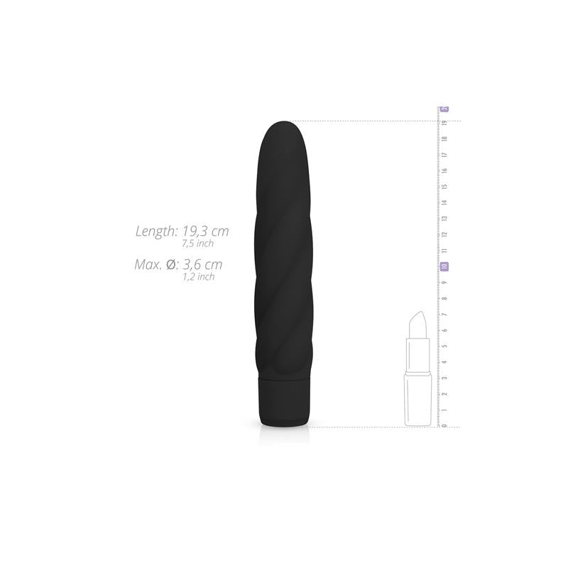 Vibrador Silicona Negro