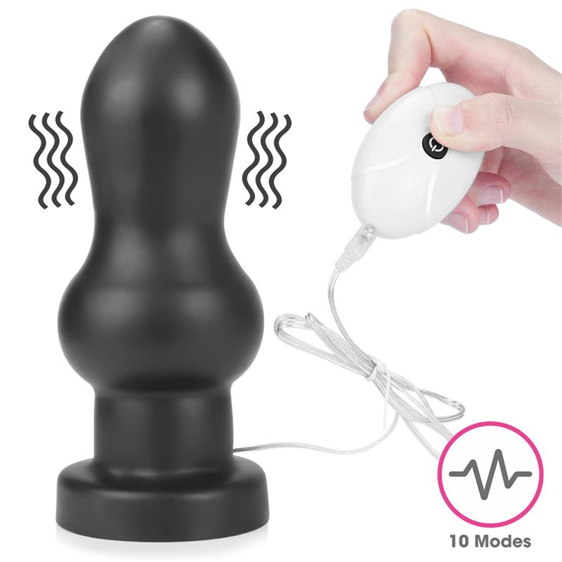 Plug Anal con Vibracion King Sized 7 Negro