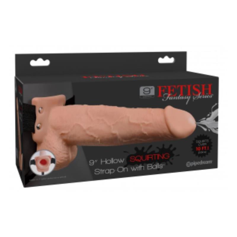 Arnes Elastico con Dildo Hueco 9 Funcion Squirting Natural