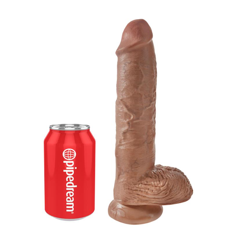 King Cock Pene con Testiculos de 10 Bronceado