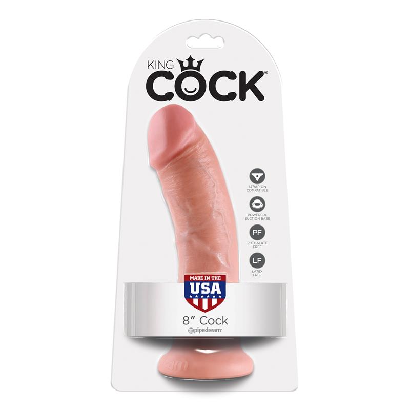 King Cock Pene de 8 Color Natural