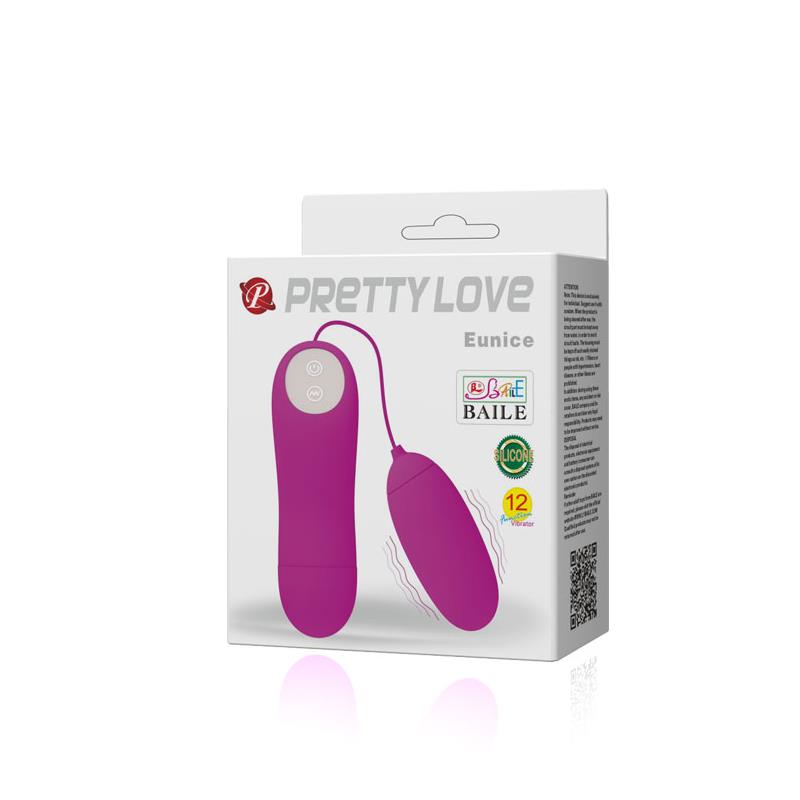 Pretty Love Huevo Vibrador Eunice Color Purpu CL70