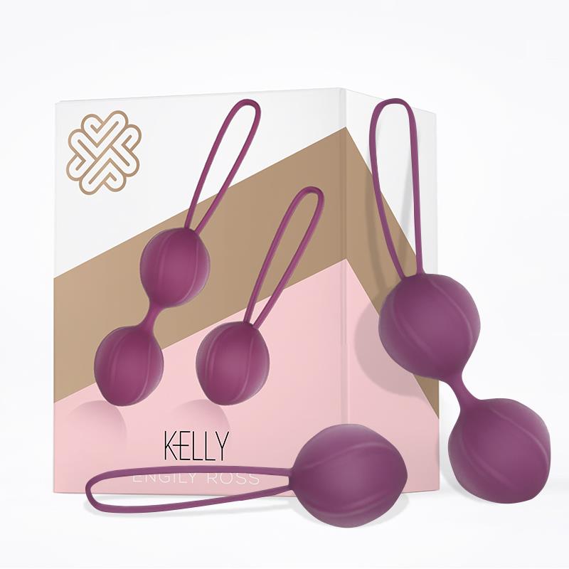 Kelly Bolas Kegel Silicona Pupura