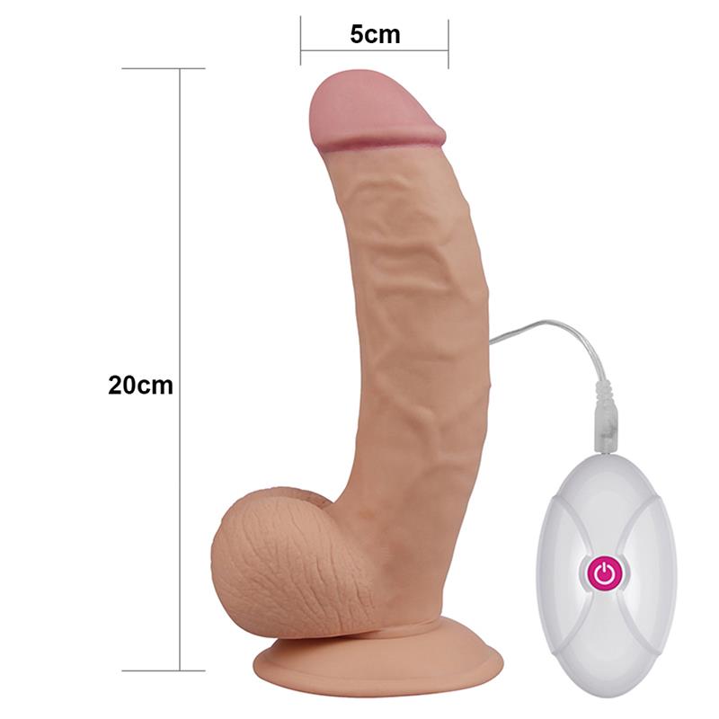 Dildo The Ultra Soft Dude con Vibracion 75 Natural