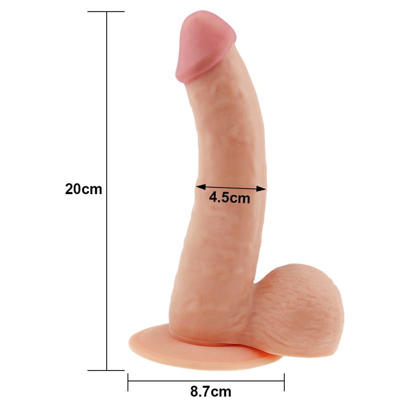 Dildo The Ultra Soft Dude 88 Natural