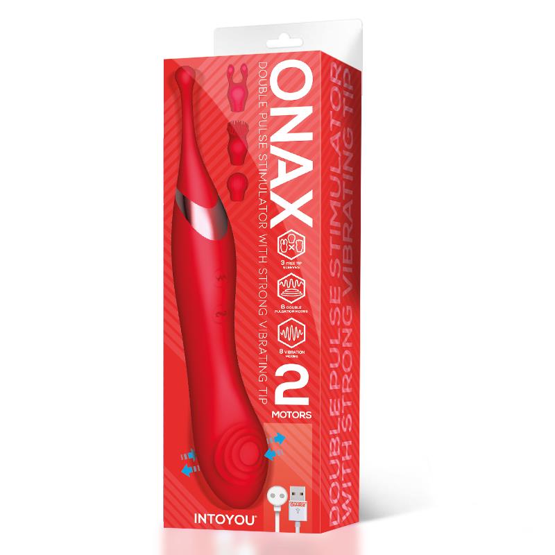 Onax Estimulador Doble Vibrador de Punto y Doble Pulsacion USB