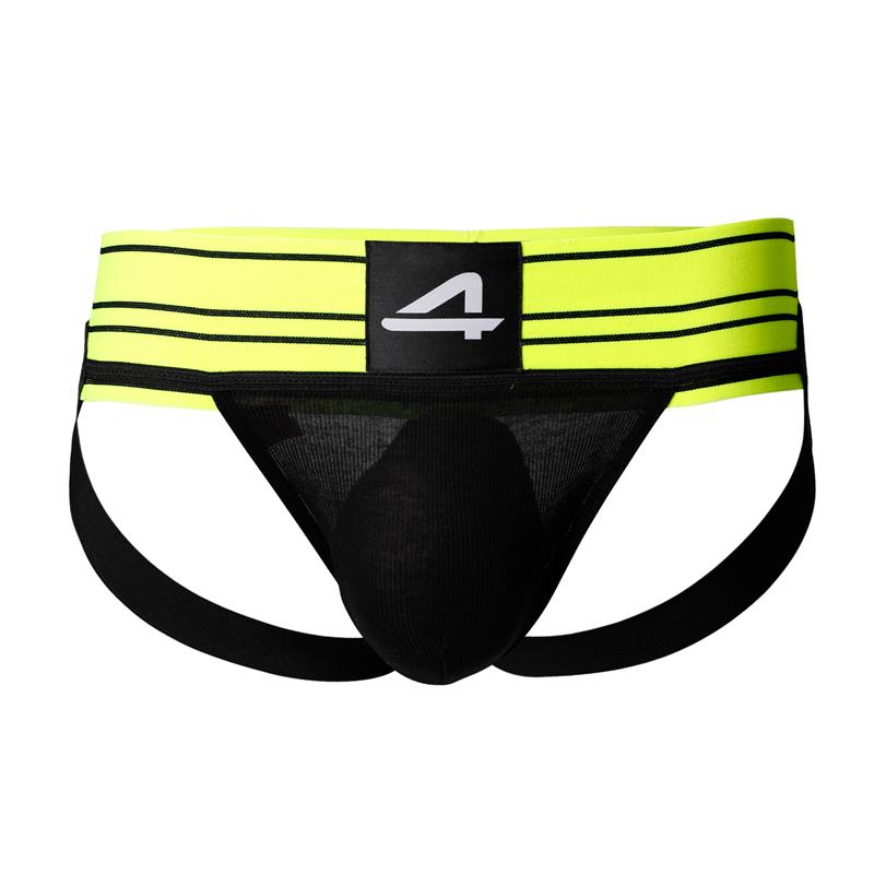 C4M15 Suspensorio Estilo Rugby Neon Lime