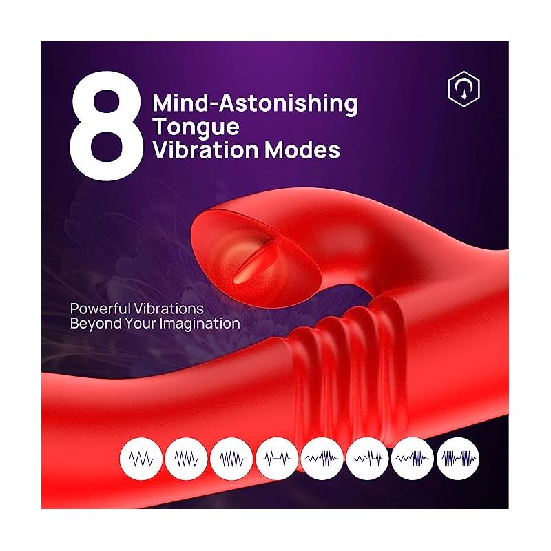 Velvet Vibrador con Thrusting y Pulsacion