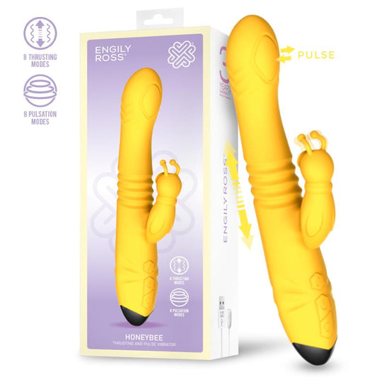 Honeybee Vibrador con Thrusting y Pulsacion