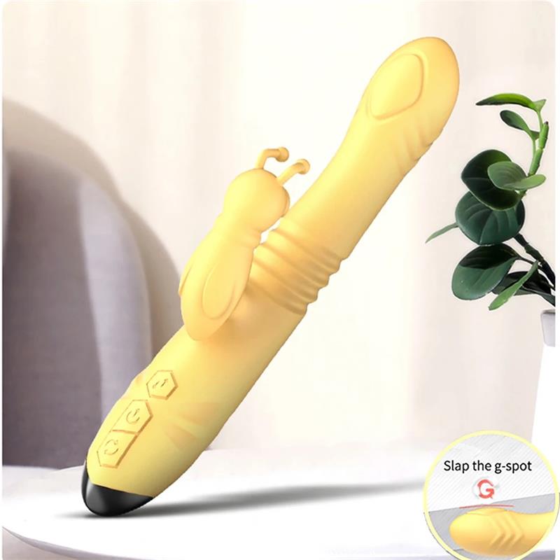 Honeybee Vibrador con Thrusting y Pulsacion