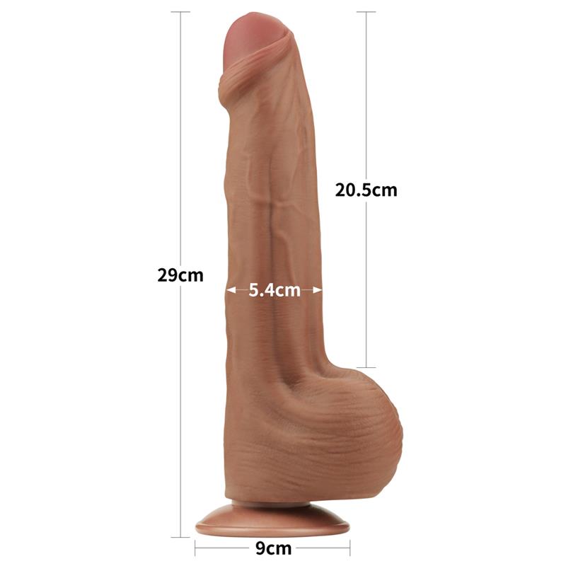 Dildo Dual Density Piel Desizante 115