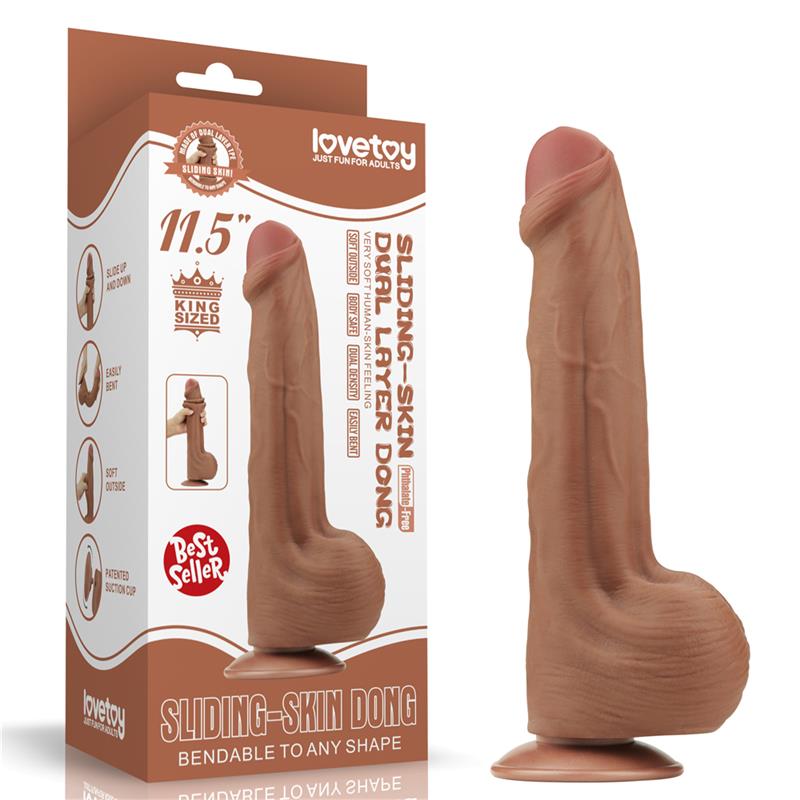 Dildo Dual Density Piel Desizante 115