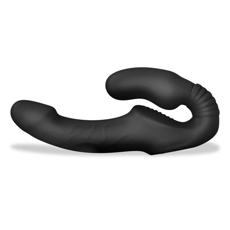 Strap on Vibrador Doble sin Arnes con Control Remoto