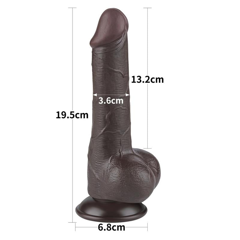 Dildo Dual Layer Piel Deslizante 75